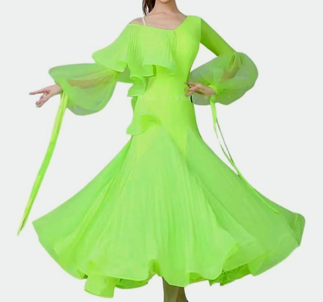 社交ダンス♡モダン　スタンダード　ワンピースドレス