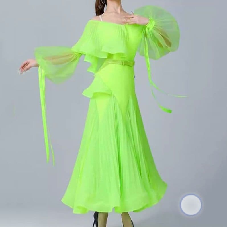 社交ダンス♡モダン　スタンダード　ワンピースドレス