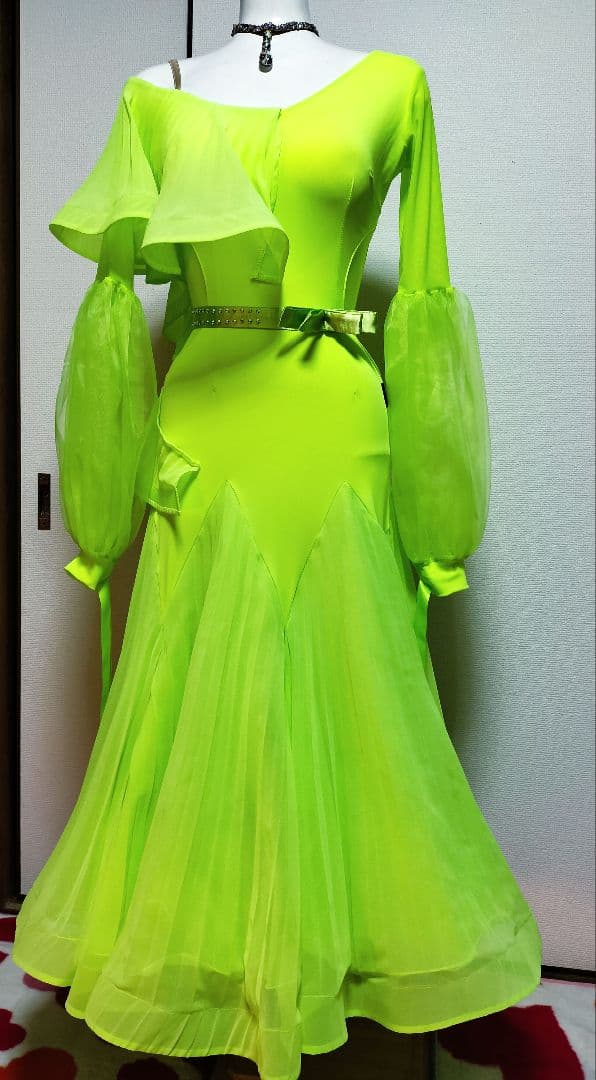 社交ダンス♡モダン　スタンダード　ワンピースドレス