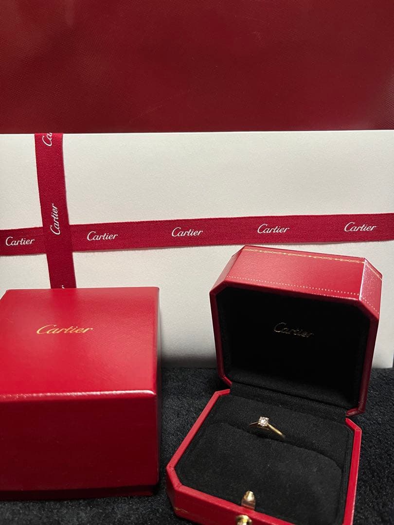 【売切価格】カルティエ0.23ct. 7号