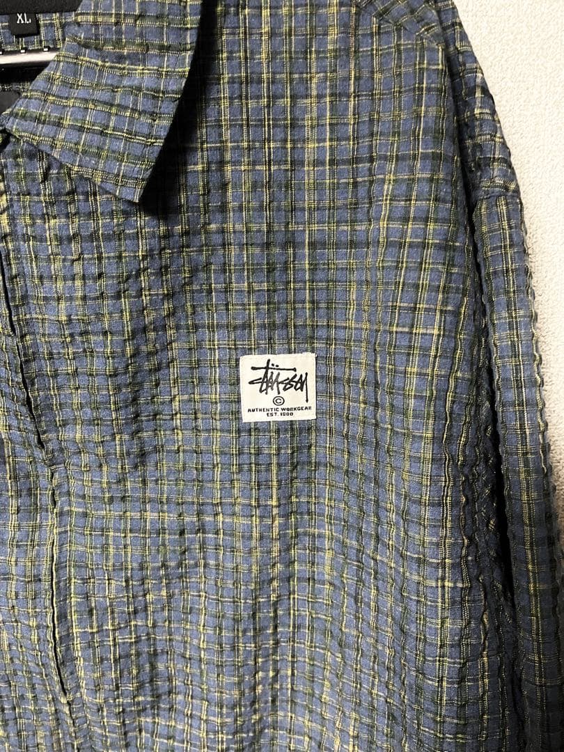 Stussy（ステューシー） チェック柄スタンドカラージャケット ブルゾン