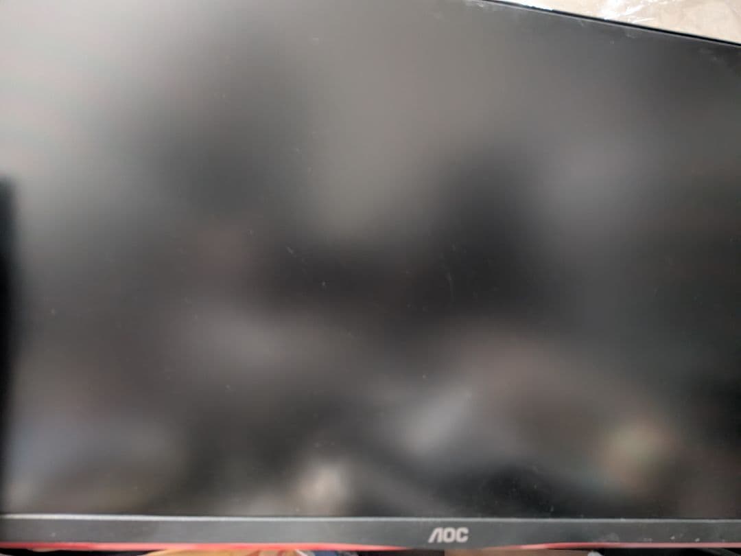 AOC　ゲーミングモニター ブラック & レッド [23.8型 /フルHD