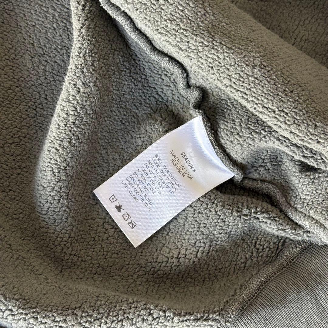 YEEZY SEASON 6ジップアップビッグパーカー カニエウエストグリーン