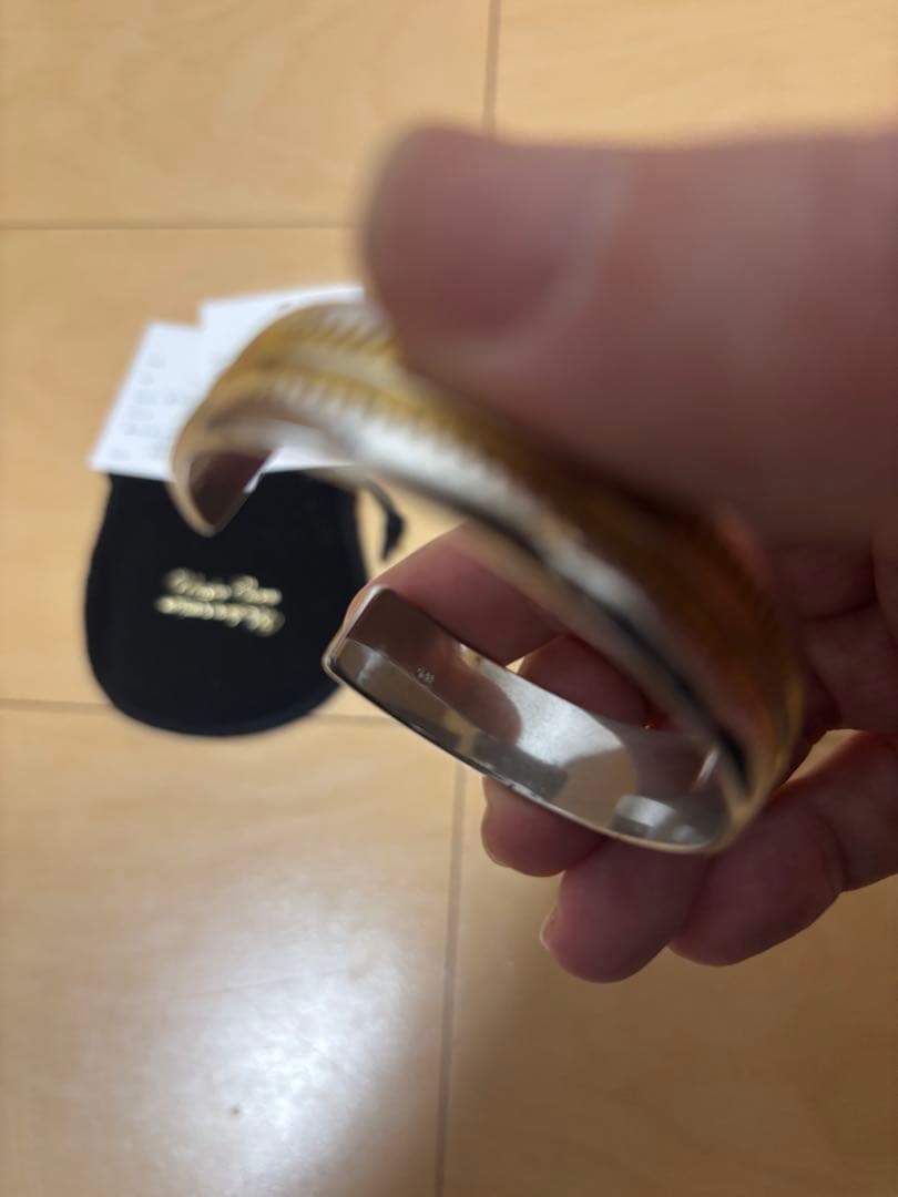 名作　サイズM アンダーカバー　GIZ柄バングル　ブレスレット シルバー925