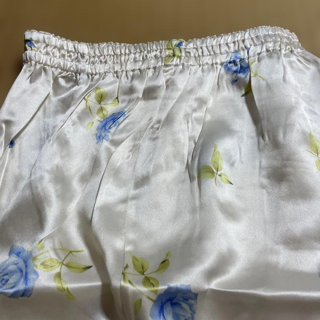 メ*ロ様 ワコール　絹　シルク　花柄　バラ　パジャマ