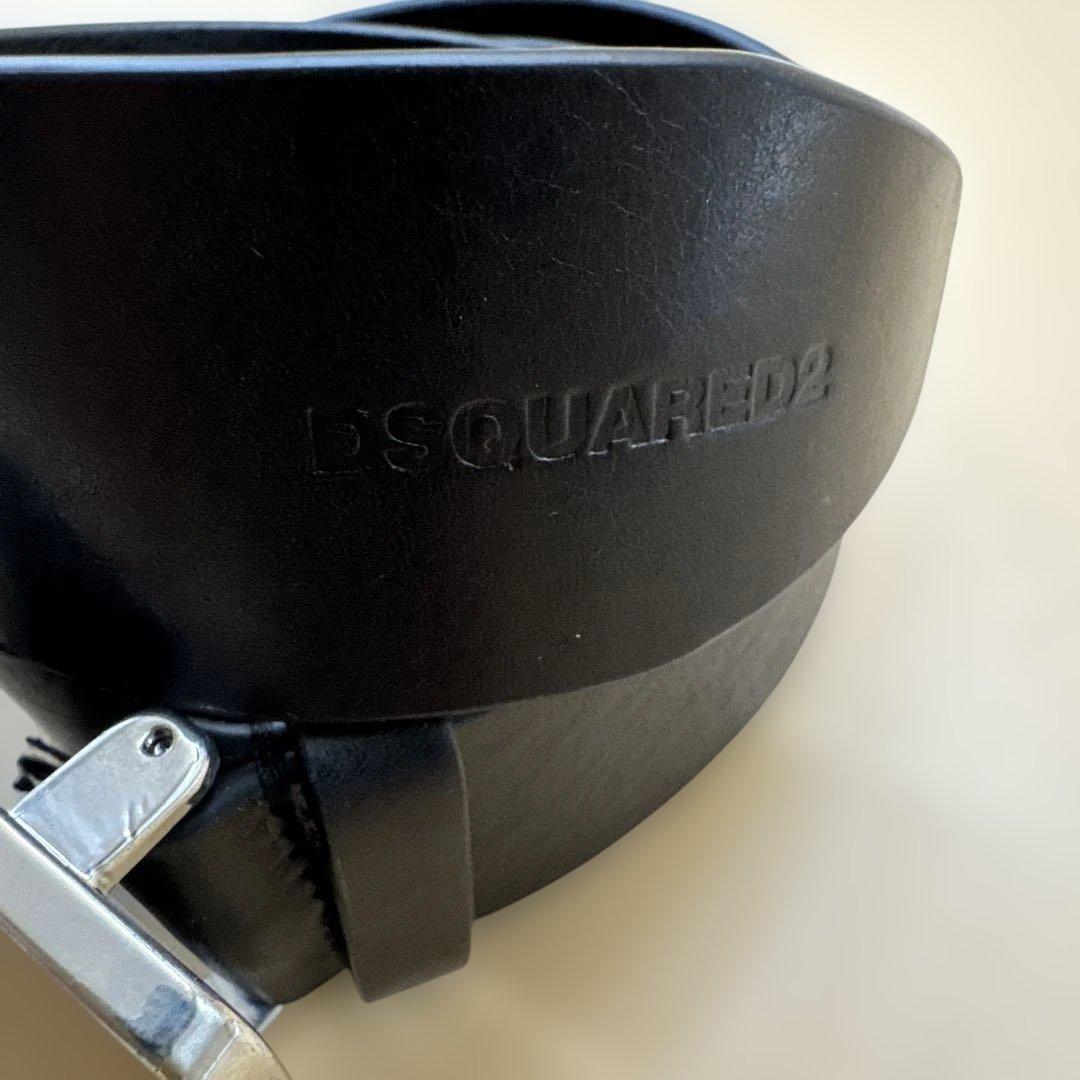 ディースクエアード DSQUARED2 ロゴバックルレザーベルト