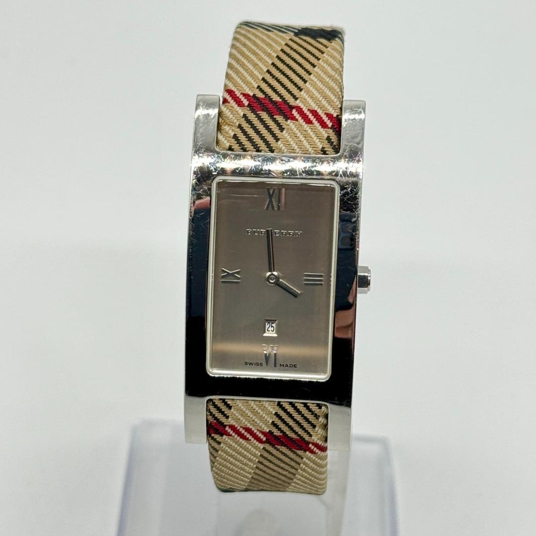 稼働品 Burberry バーバリー 腕時計 デイト ノバチェック クォーツ