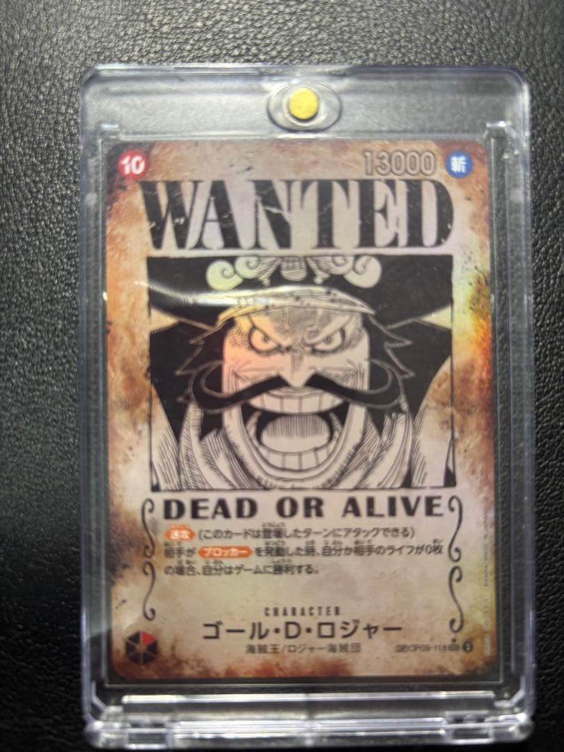 ONE PIECE カード　ゴール・D・ロジャー　手配書