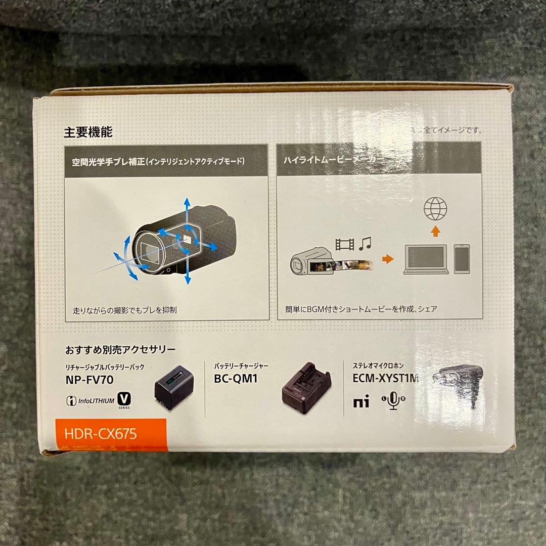 【中古・美品】SONY HDR-CX675 SONY純正ケース・NP-FV70付