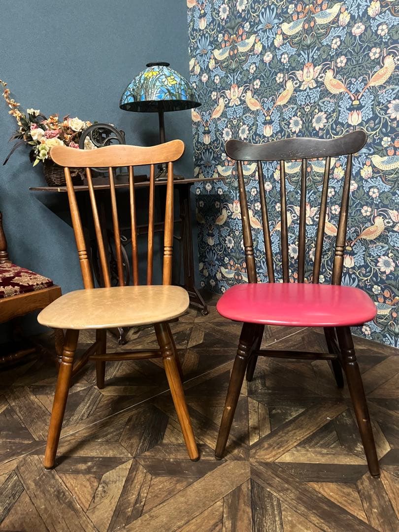 レトロチェア 昭和レトロ 椅子 セット 当時物 インテリア ビンテージ