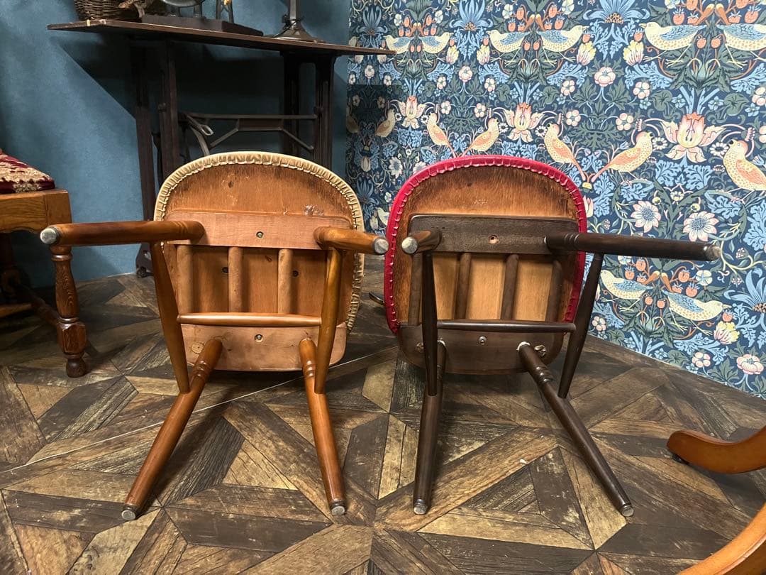 レトロチェア 昭和レトロ 椅子 セット 当時物 インテリア ビンテージ