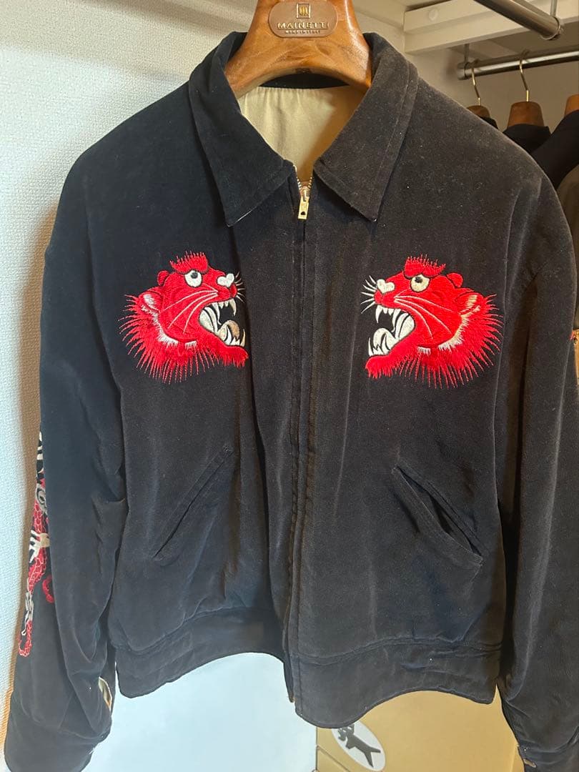 テーラー東洋 別珍 赤虎 襟付き TT10576