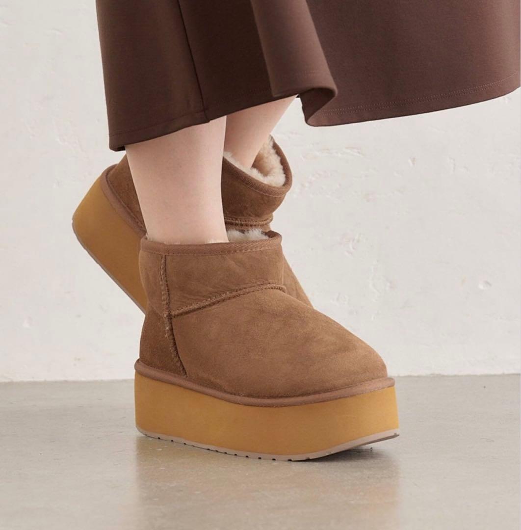 EMU/エミュー STINGER MICRO FLATFORM ムートンブーツ