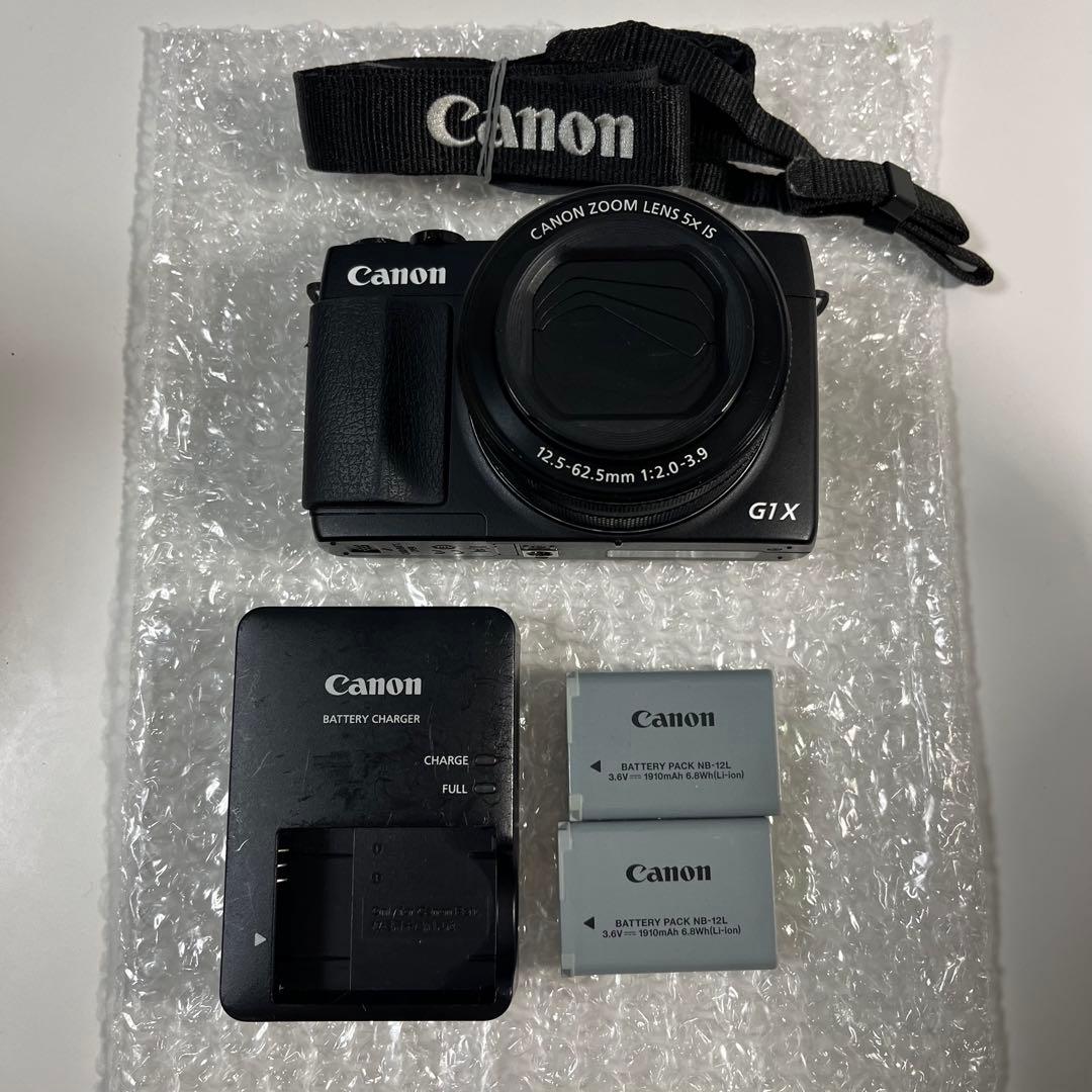 Canon PowerShot G1 X Mark II 本体と付属品