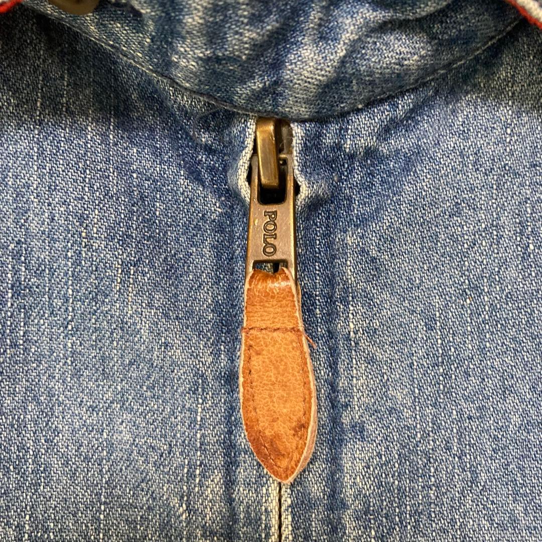 USA製 90年代 ポロ　ラルフローレン デニム スイングトップ メンズ