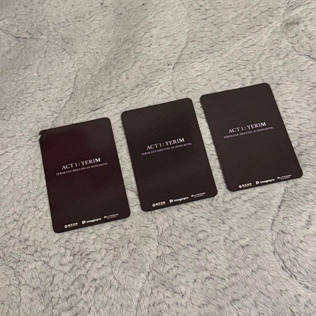 RedVelvet イェリ 香港 ペンミ トレカ