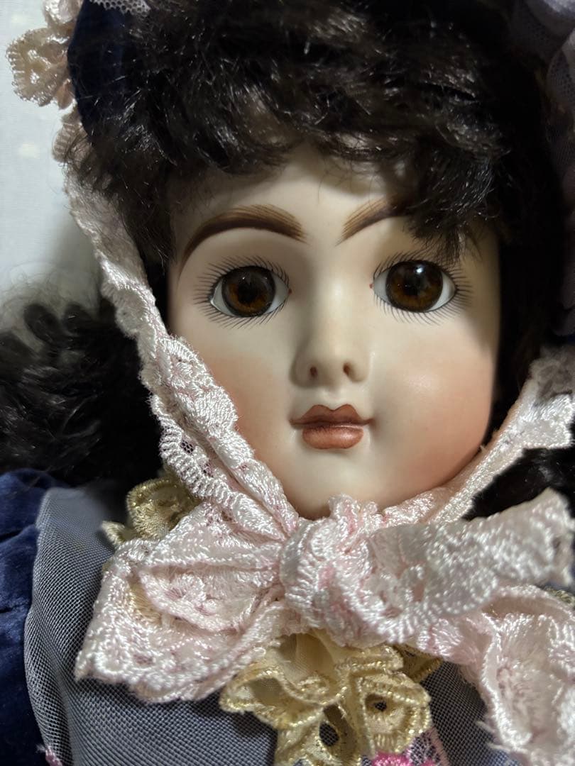 京*子様 黒髪のアンティークドール　ビスクドール　美品