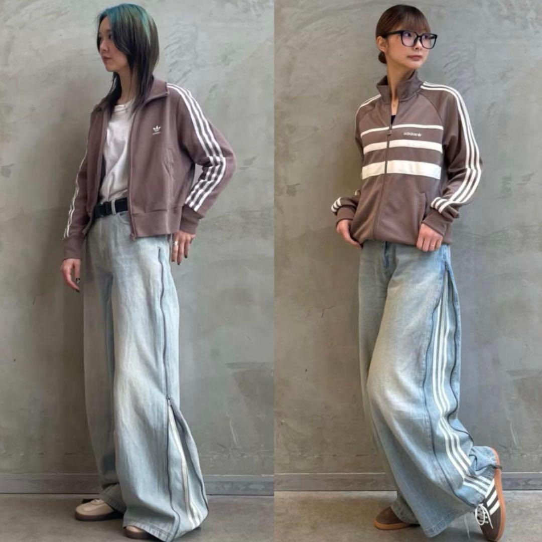 nnn様新品⭐️adidas シーズン3 ジップウォッシュド デニムパンツ