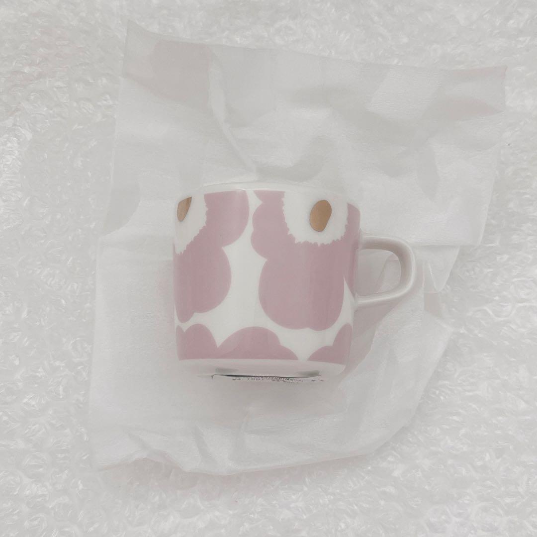 M**様 marimekko ウニッコ ピンクゴールド コーヒーカップ＆プレート