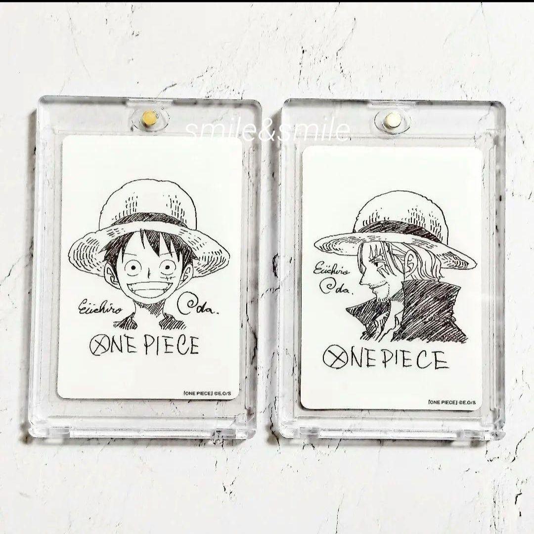 PSA10 鑑定向け ルフィ シャンクス 尾田先生描き下ろしイラスト おまけ付き