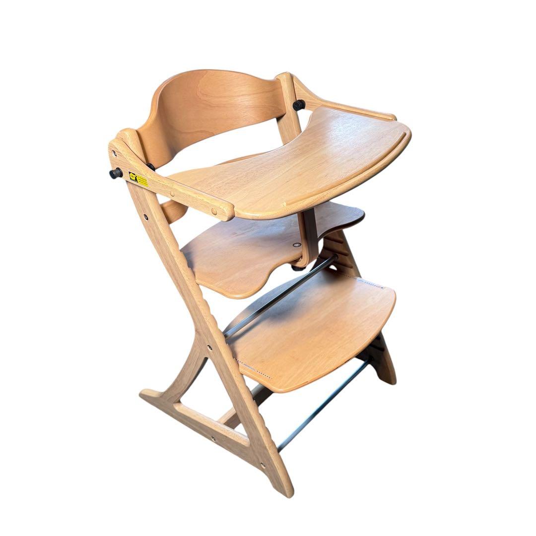 大和屋 すくすくチェア プラス　テーブル・ガード付き 座面・ステップ切り替え可