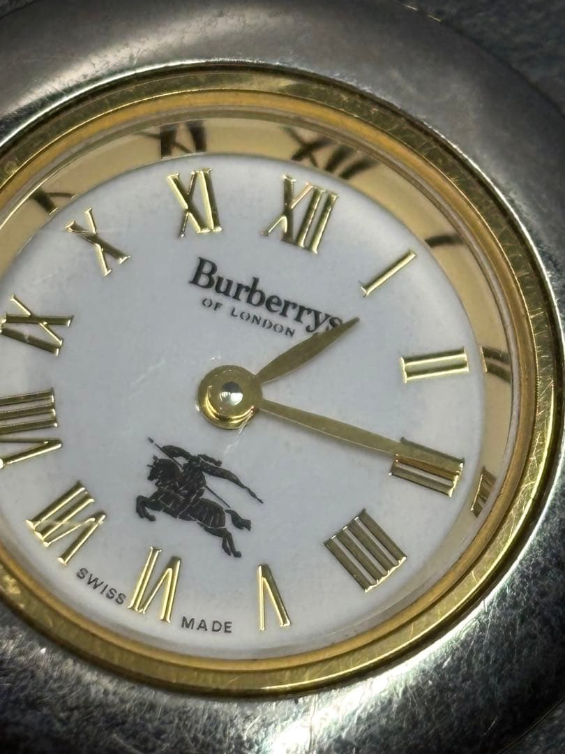 【稼働品】BURBERRY 9100L チェンジベゼル バーバリー 腕時計 訳有