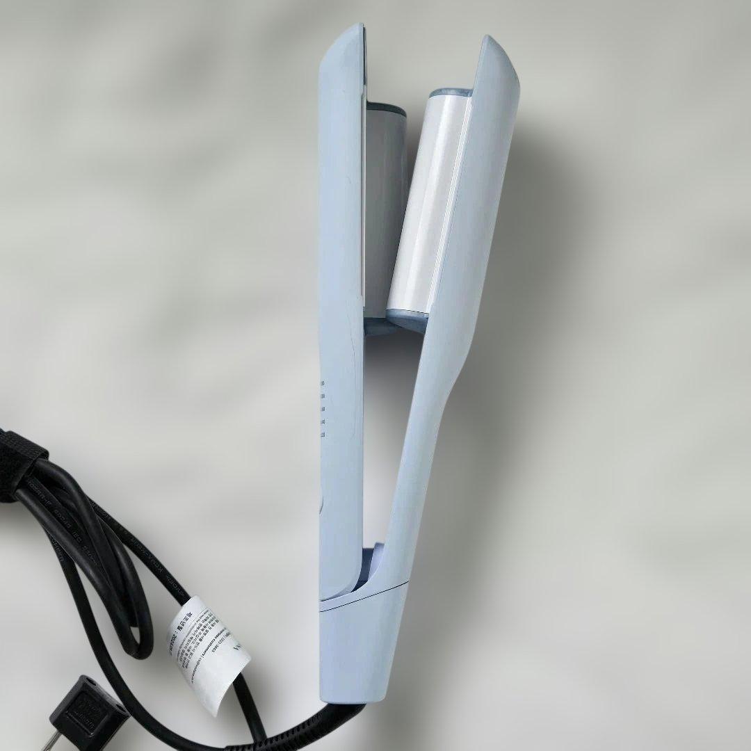 トリプルフローウェーブアイロン40mmクリーミーブルー コテ ヘアアイロン 韓国