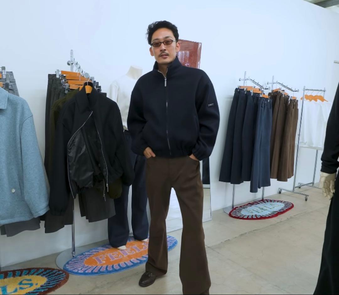 FEELS 上杉柊平　URBAN WOOL BLOUSON NAVY Mサイズ