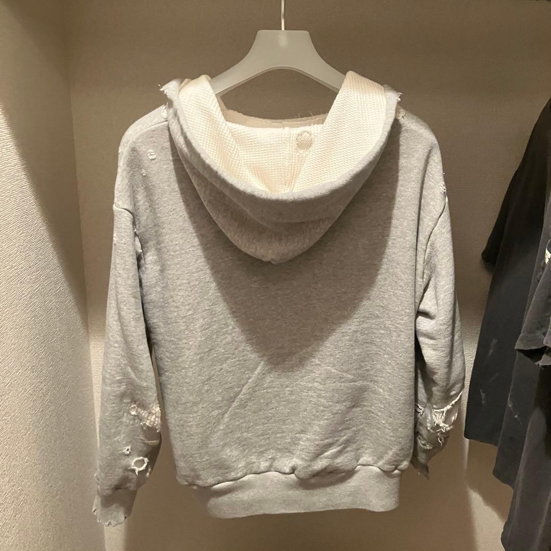 SAINT MICHAEL HOODIE / DOUBLE FACE グレー M