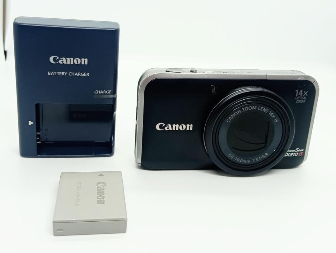 Canon PowerShot SX210 IS デジタルカメラ 充電器付き美品