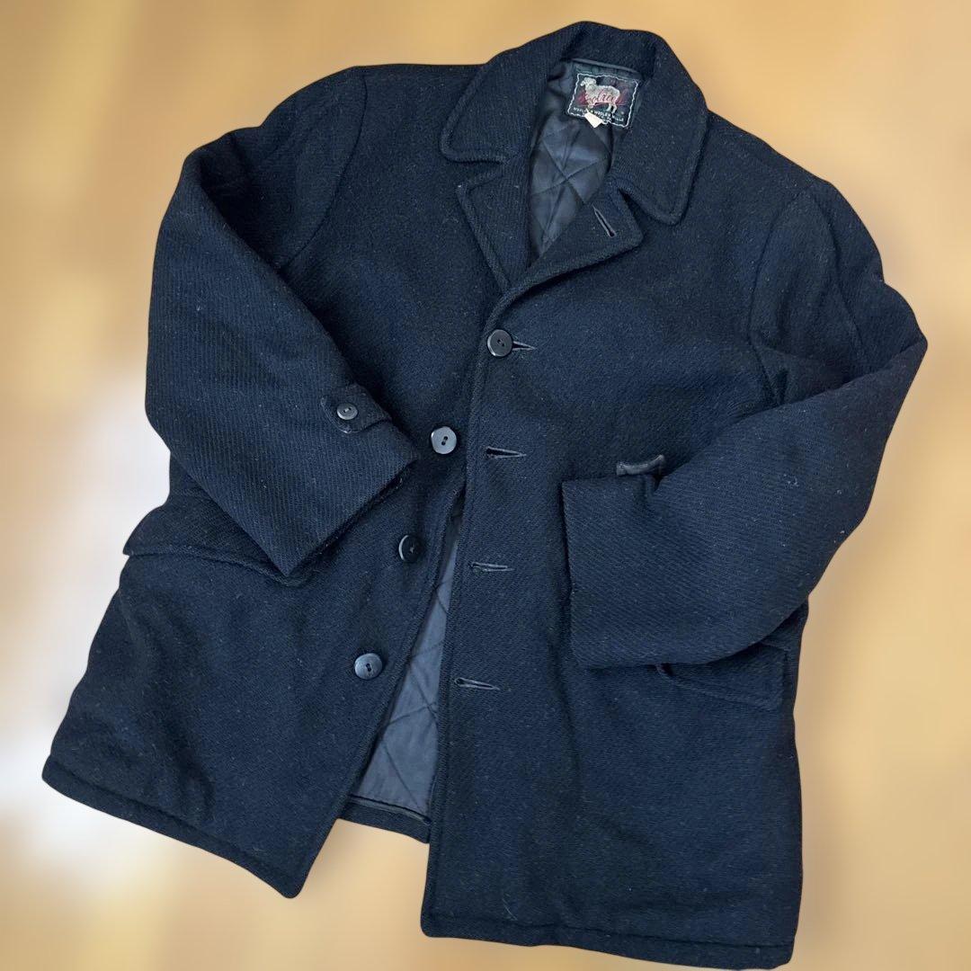 Woolrich 50s 60s ブラック　ウールコート