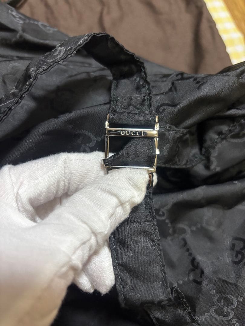 ね*︎様 GUCCI ナイロン リュックサック ブラック