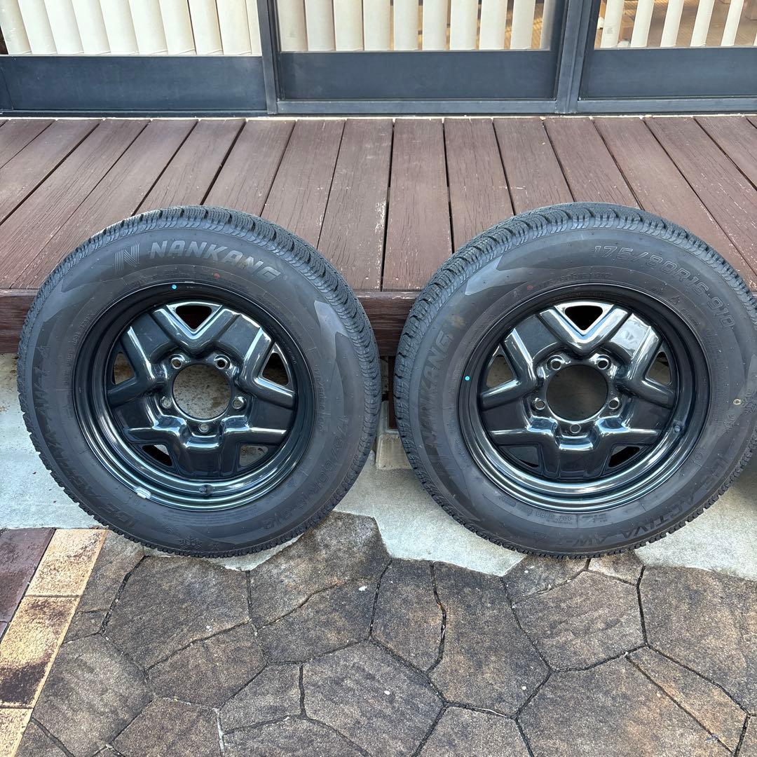 【年末値引き】ジムニー　スタッドレスタイヤ　純正スチールホイール４本セット