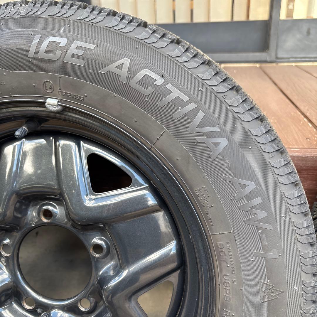 【年末値引き】ジムニー　スタッドレスタイヤ　純正スチールホイール４本セット