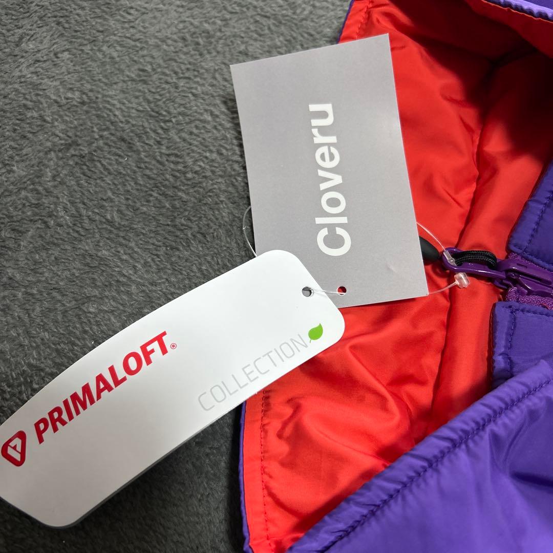 Cloveru Reversible Vest Purple Red ダウン L