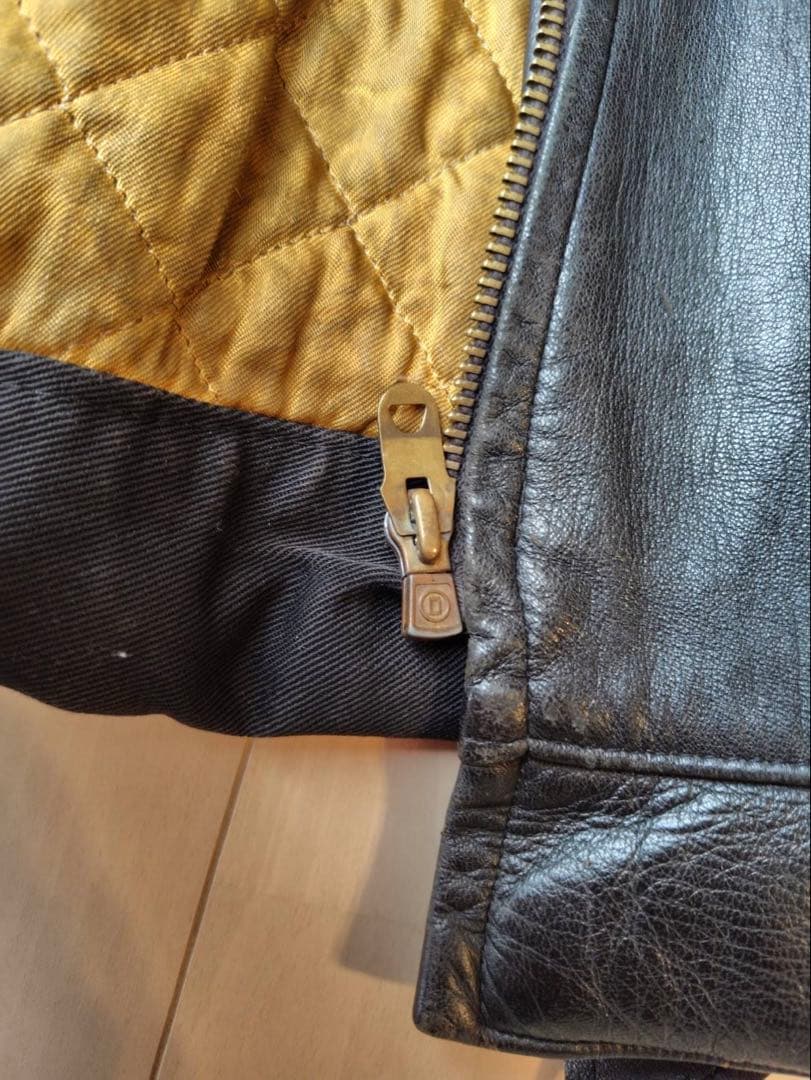 ビンテージ　ロンジャン　シングル　レザー