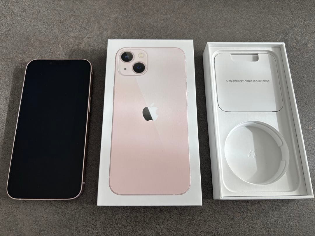 【SIMフリー】iPhone13ピンク 256G 本体と箱付き