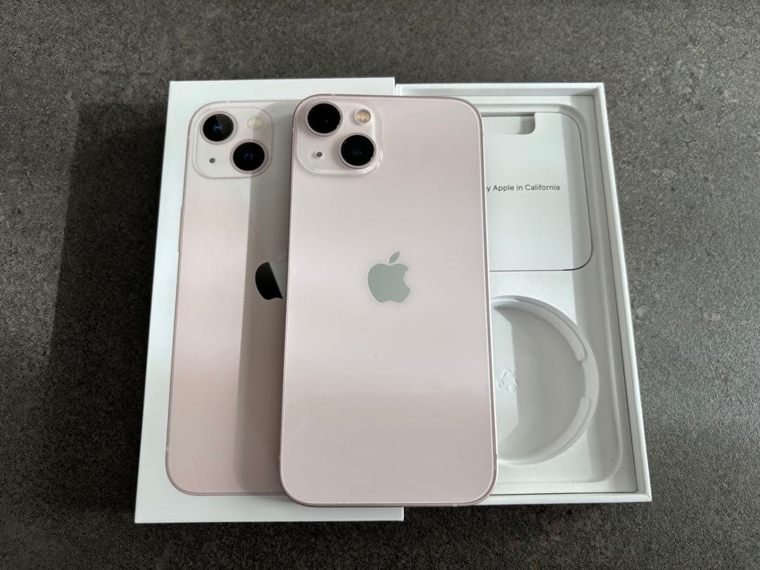 【SIMフリー】iPhone13ピンク 256G 本体と箱付き