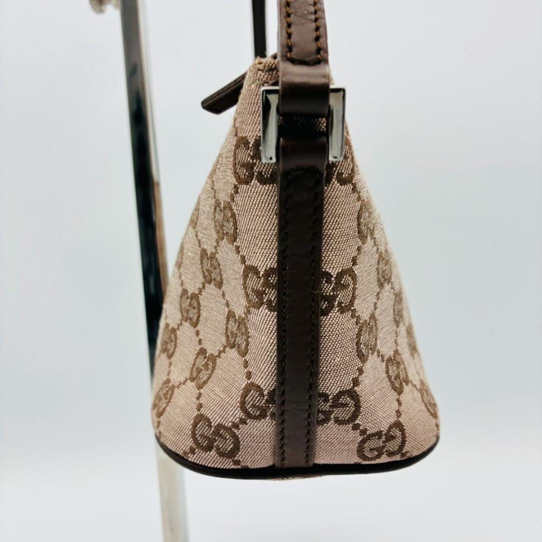 グッチ アクセサリーポーチ GG柄 キャンバス ブラウン系 ピンクブラウン