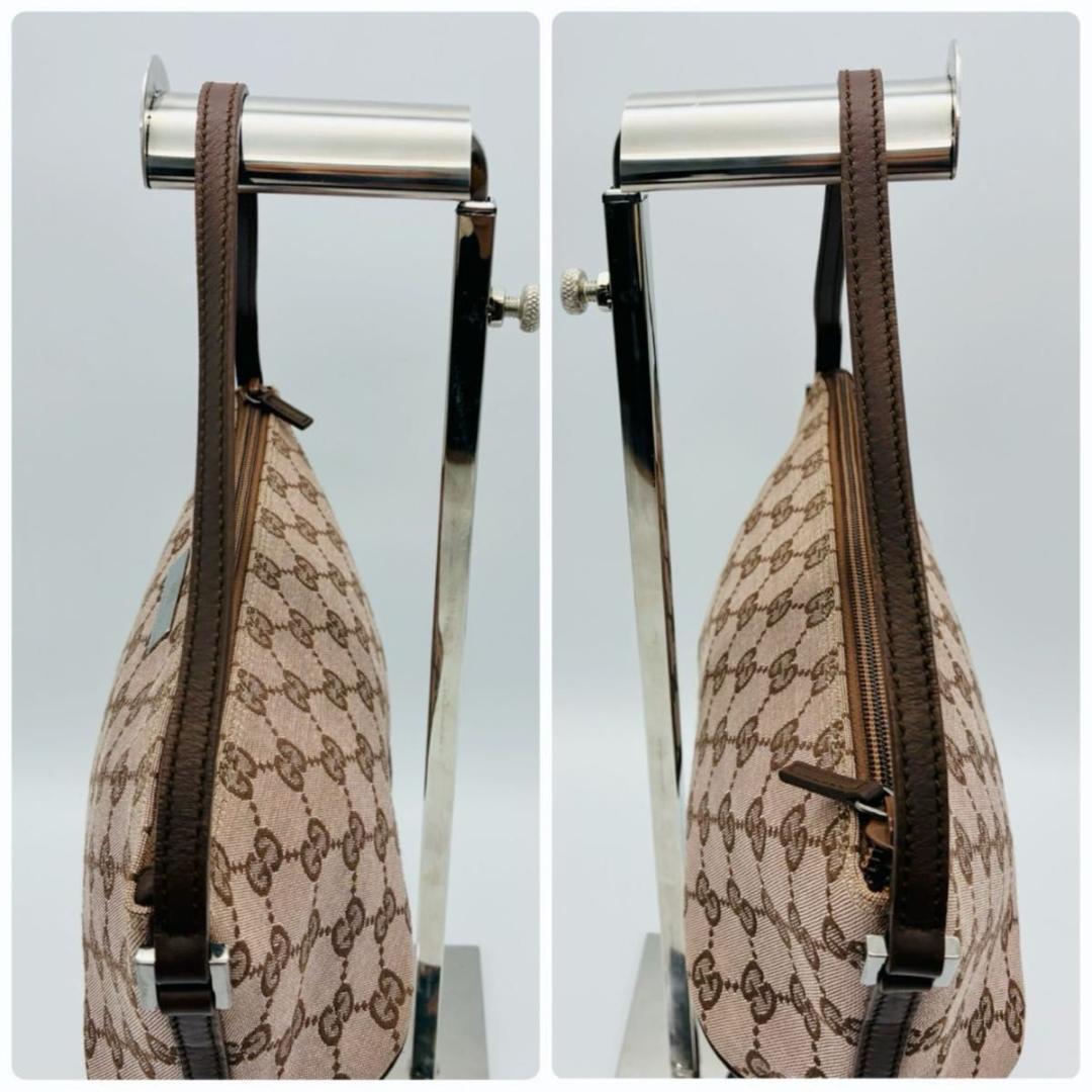 グッチ アクセサリーポーチ GG柄 キャンバス ブラウン系 ピンクブラウン