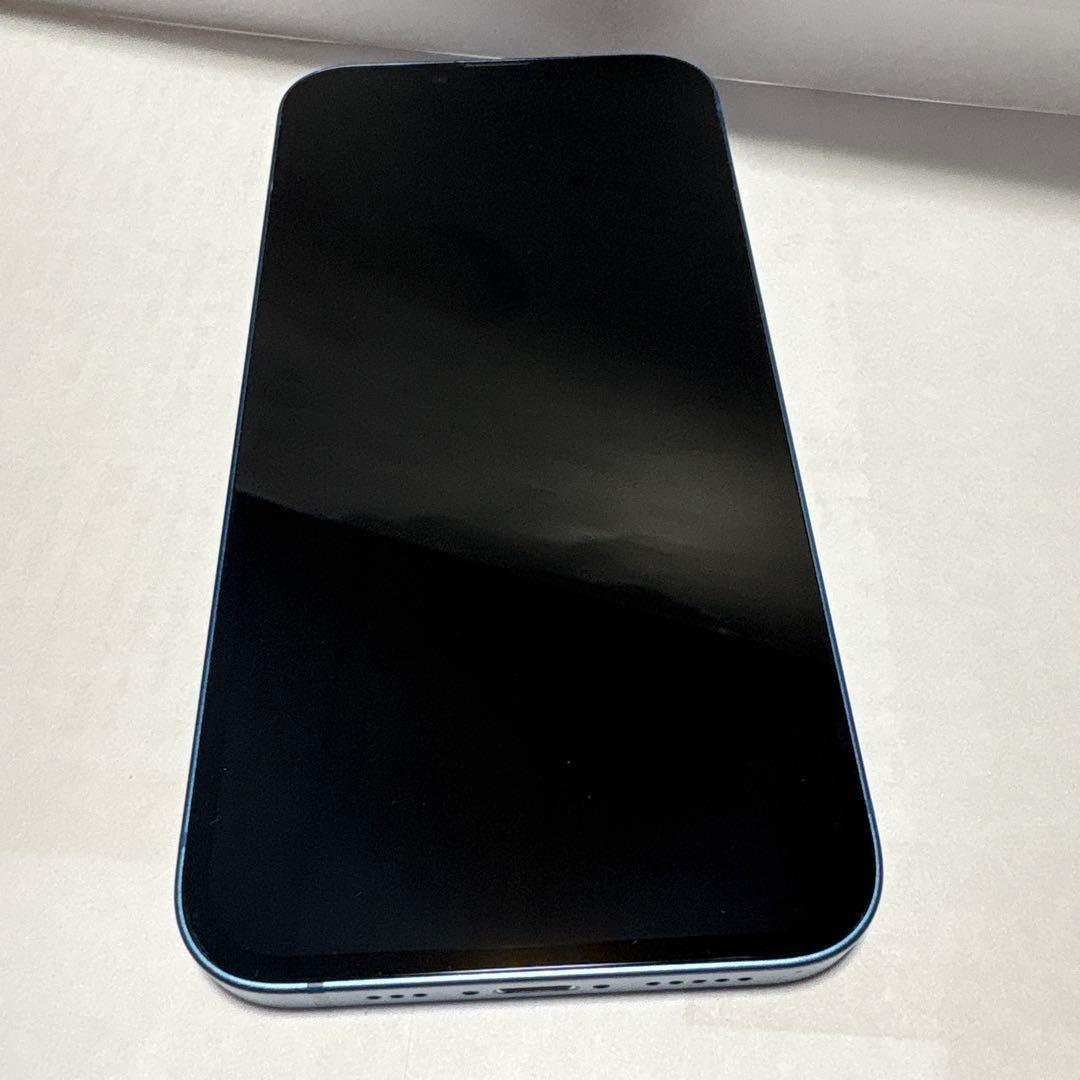 Apple iPhone13 本体 ブルー 128G 裏画面割れ