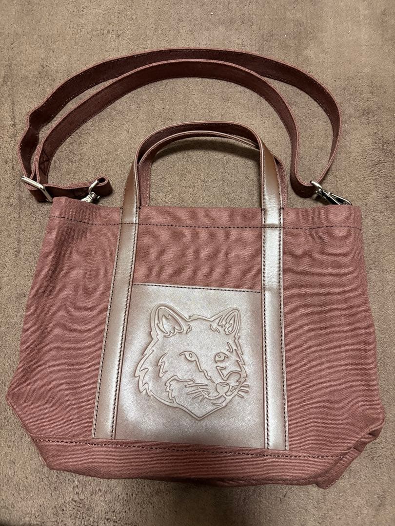 Maison Kitsuné ブラウン トートバッグ
