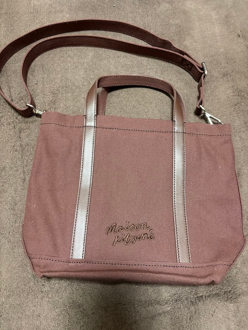 Maison Kitsuné ブラウン トートバッグ