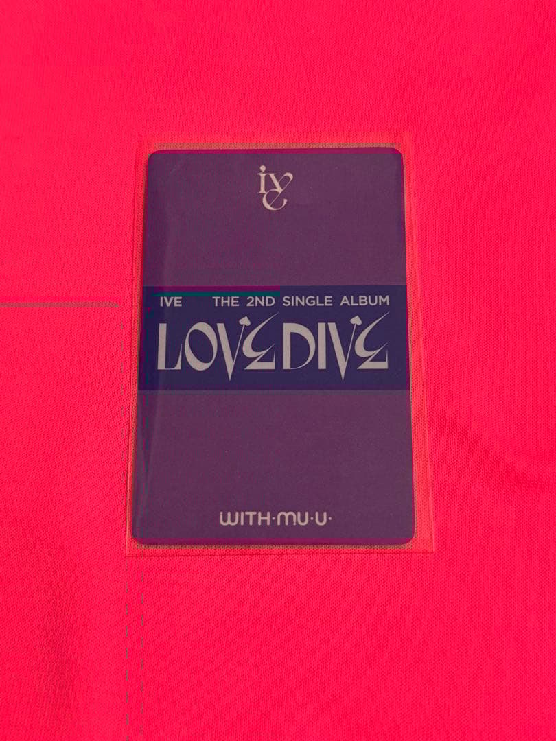 IVE love dive ウォニョン トレカ withmuu 特典