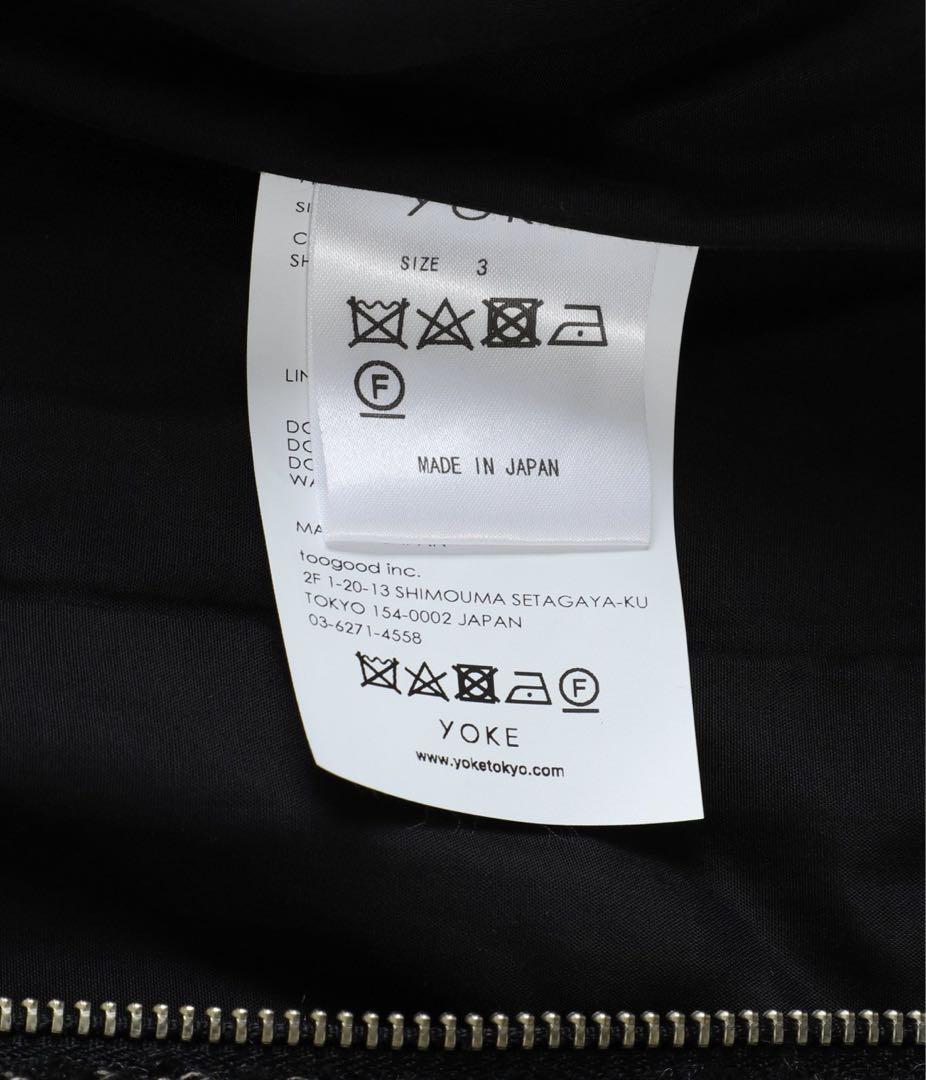 ダ*ン様 新品 YOKE TWEED STAND COLLAR ZIP BLOU