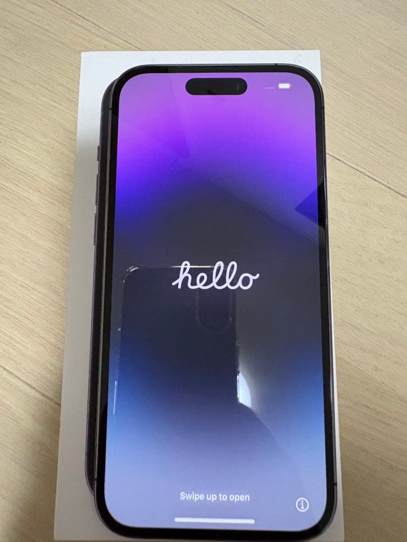 【美品】Apple iPhone 14 Pro 128GB ディープパープル