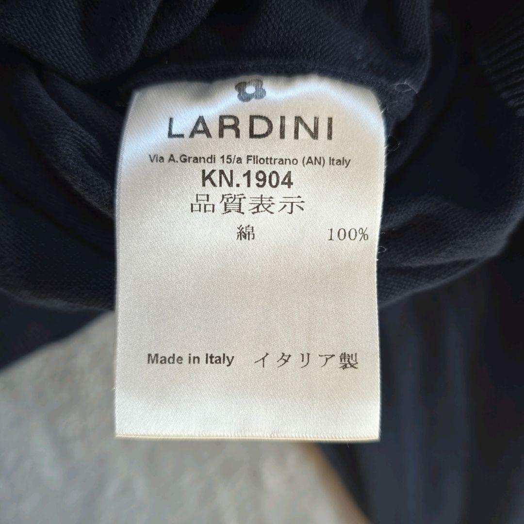 ラルディーニ コットンクレープ モックネックニット 25SS ネイビー