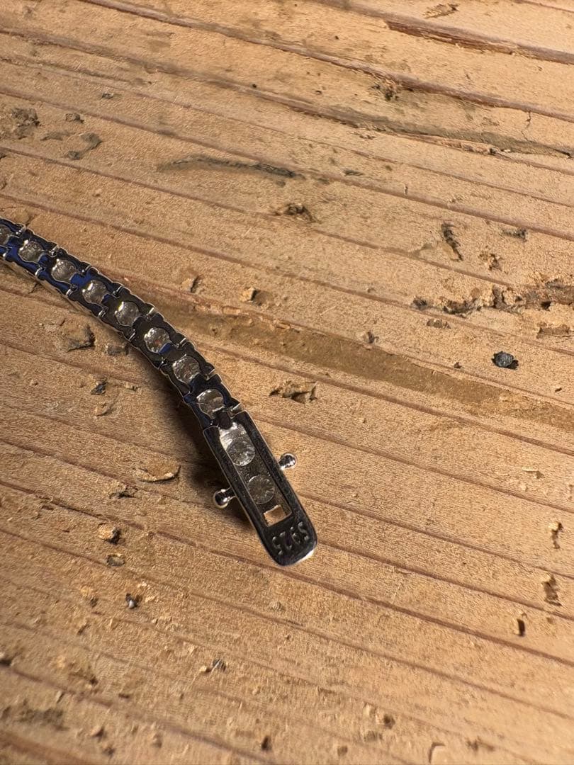 refind モアサナイト　テニスチェーンブレスレット シルバーs925