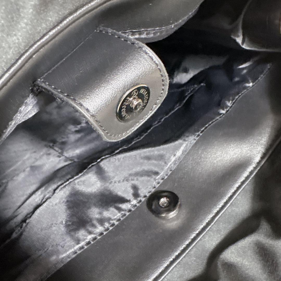 VERSACE ヴェルサーチ トートバッグ メデューサ 巾着 レザー A4 黒