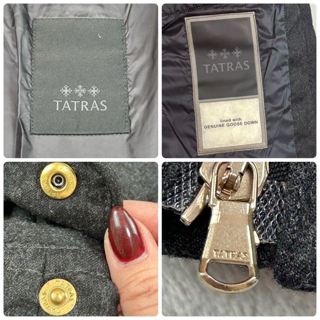 K660 美品 S タトラス ゴールド金具 ダウンジャケット グレー レディース